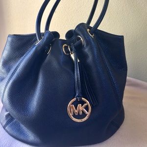 Michael Kors Black Leather Camden Satchel